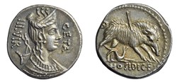 RRC 407/2 C.HOSTIDIUS C.F. GETA