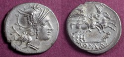 Owl Series denarius, RRC 135/1