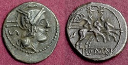 RRC 44/7 Sestertius, Group 1 with billowing cape