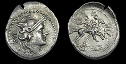 RRC 44/7 Sestertius, Group 3 unbound hair.