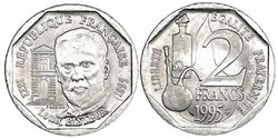 2 Francs commémorative PASTEUR - 1995