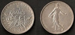 5 Francs SEMEUSE - 1963