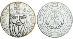100 Francs CHARLEMAGNE - 1990