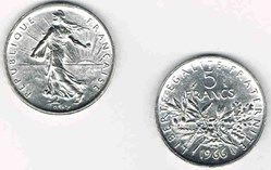5 Francs SEMEUSE - 1966
