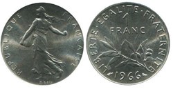 1 Franc SEMEUSE - 1966