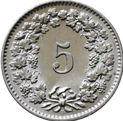 5 centimes TETE de LIBERTAS - 1971