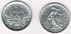 5 Francs SEMEUSE - 1965