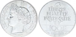 100 Francs FRATERNITE - 1988