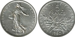 5 Francs SEMEUSE - 1960