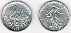5 Francs SEMEUSE - 1961