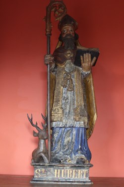 Statue en bois Polychrome