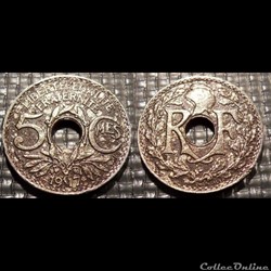 Cb 5 centimes EM Lindauer 1917 19mm 3g