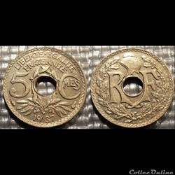 Cc 5 centimes EM Lindauer 1937 17mm 2g