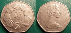 50 Pence 1973 Entrée dans l'UE