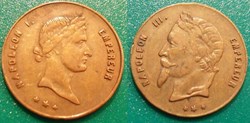 b- jeton Napoléon I Empereur / Napoléon III Empereur