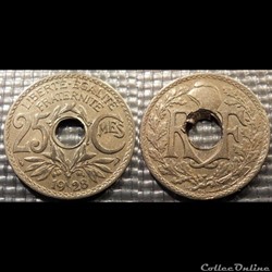 Fd 25 centimes EM Lindauer 1928 24mm 5g