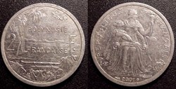 Polynésie Française 2 Francs I•E•O•M• 20011977