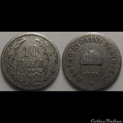 Hongrie 10 Filler 1894