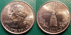 1/4 dollar 2000 D Maryland
