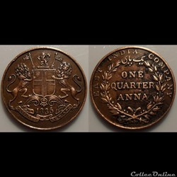 East India Company 1/4 Anna1835