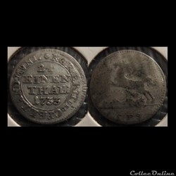 Germany Hannovre 1/24 Thaler 1733