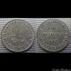 p- MN Région Provençale 10 C.(1918) Zinc Elie:10.2