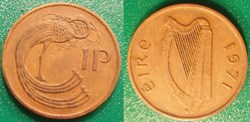 1 Penny 1971 non magnétique