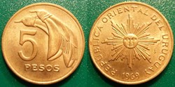 5 Pesos 1969