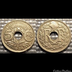 Cd 5 centimes EM Lindauer .1939. 17mm 1.5g