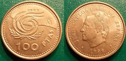 100 Pesetas 1999 Année Internationale des personnes âgées