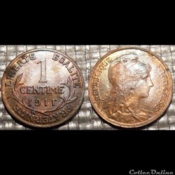 Aa 1 centime Dupuis 1911