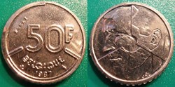50 Francs 1987 Belgique (ESSAI)