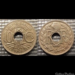 Dc 10 centimes EM Lindauer 1936 21mm 4g