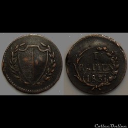 Suisse 1 rappen 1831
