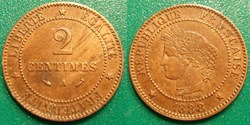 J-Troisième République 2 Centimes Céres 1888 A