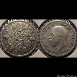 Grande Bretagne 6 Pence 1933