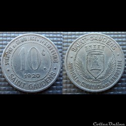 p- MN Saint Gaudens 10 C. 1920 Al Elie:10.2