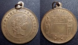 Troisième République - Médaille - Souvenir du tirage au sort 1883