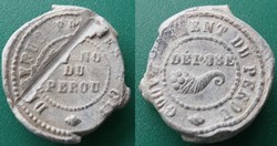 plomb de scellé Guano du Pérou