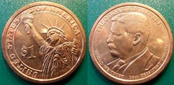 1 dollar Presidents: 1901-1909 Theodore Roosevelt