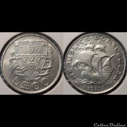 Portugal 5 Escudos 1948