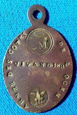 Plaque de Métier- Vivandier - Armée des Côtes de l'Océan - Premier Empire