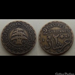 Liban 2 Piastres 1924