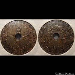 Indochine 1 cent 1900A