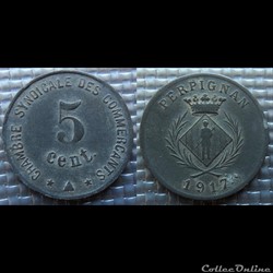 p- MN Perpignan 5 C. 1917 Zi Elie:10.11