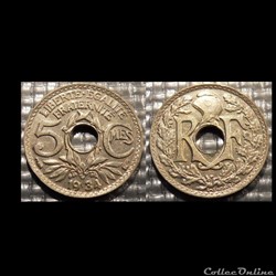 Cc 5 centimes EM Lindauer 1934 17mm 2g
