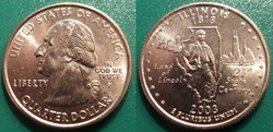 1/4 dollar 2003 P Illinois