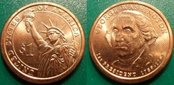 1 dollar Presidents: 1789-1797 Georges Washington