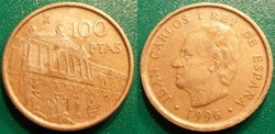 100 Pesetas 1996 Bibliothèque nationale