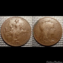 Da 10 centimes Dupuis 1920